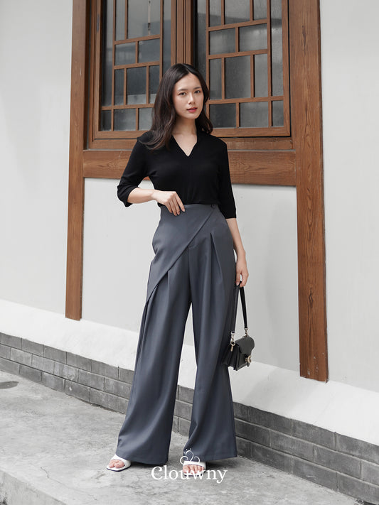 Maddy Cullote Pants - Grey