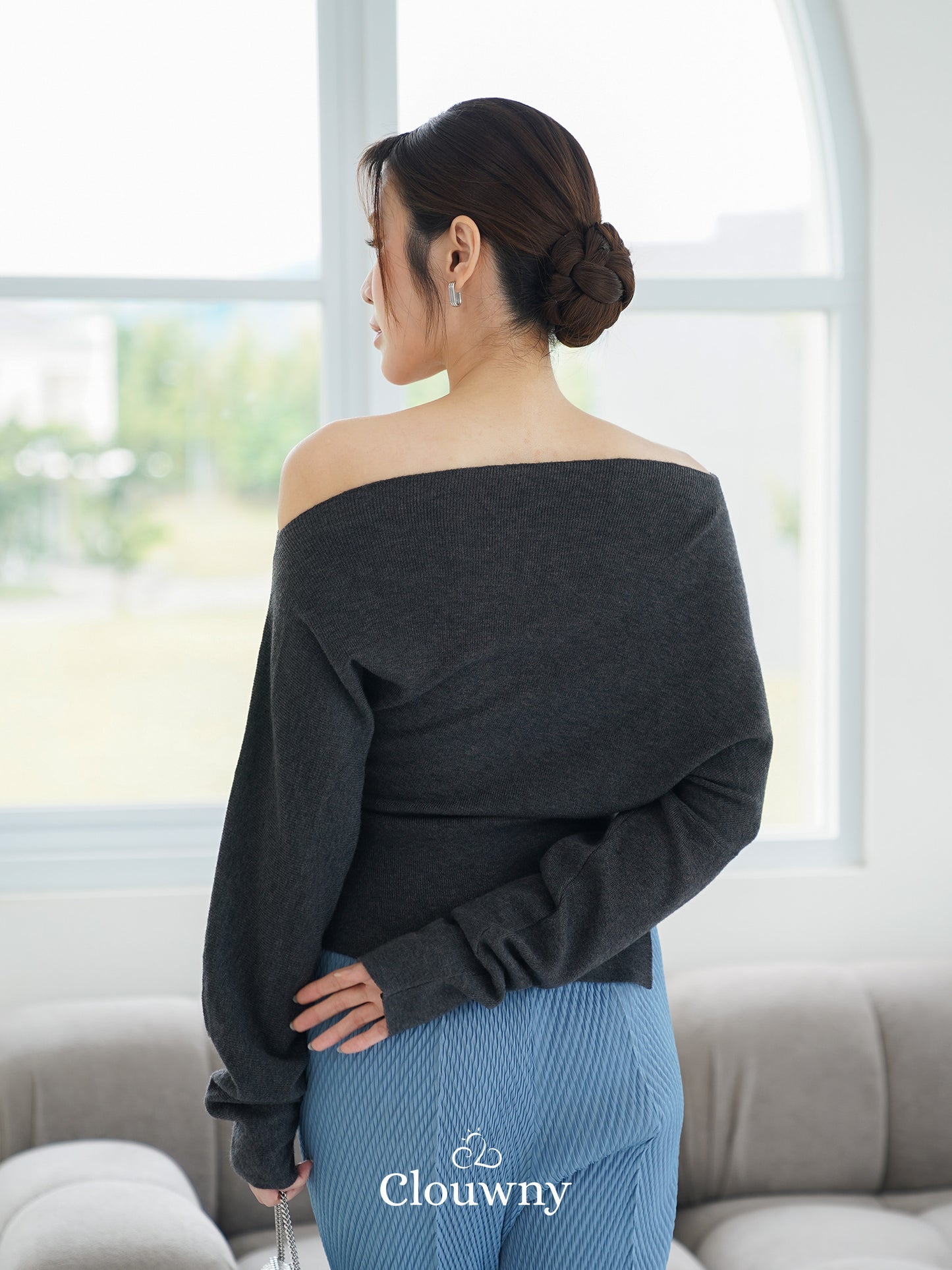 Kesa Sabrina Top - Grey