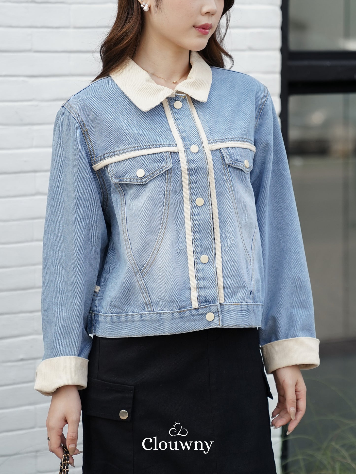 Gaby Denim Jacket - Cream