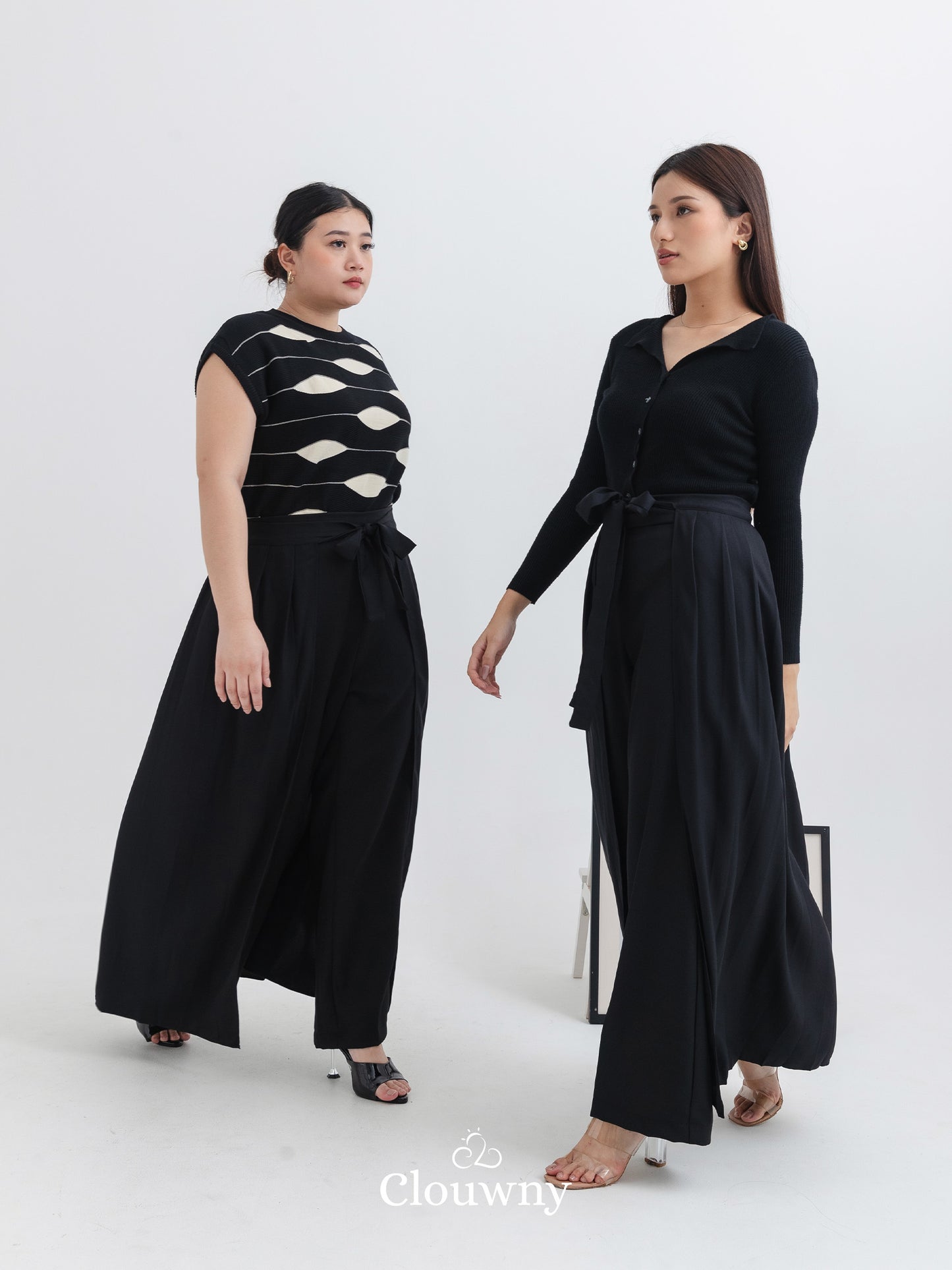 Nikola Layer Cullote Pants - Black