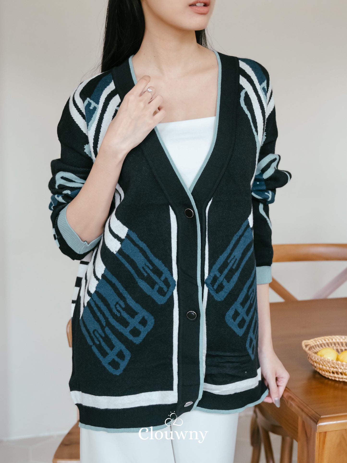 Piere Knit Cardigan - Black