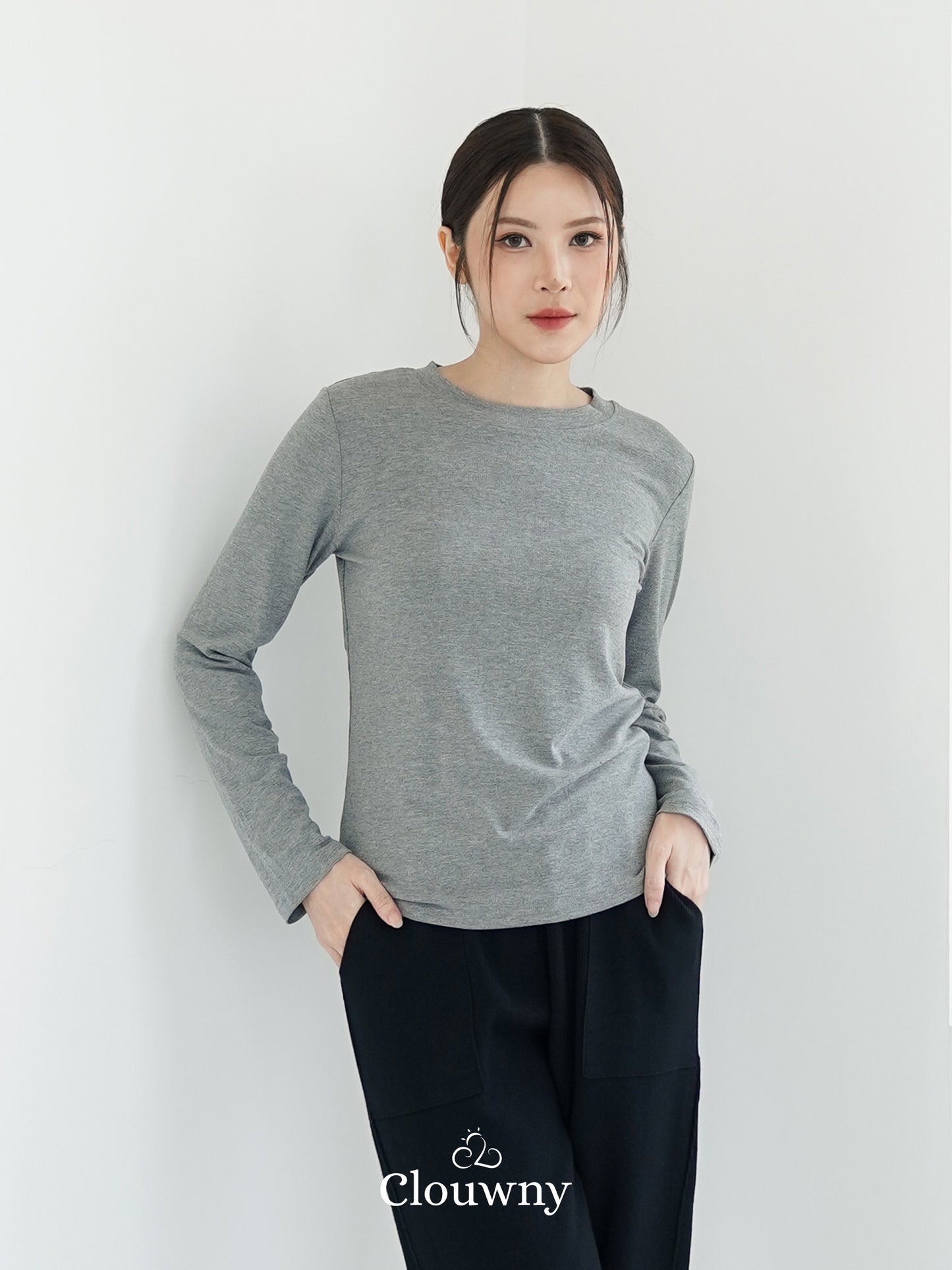 Summer Longsleeve Top - Grey