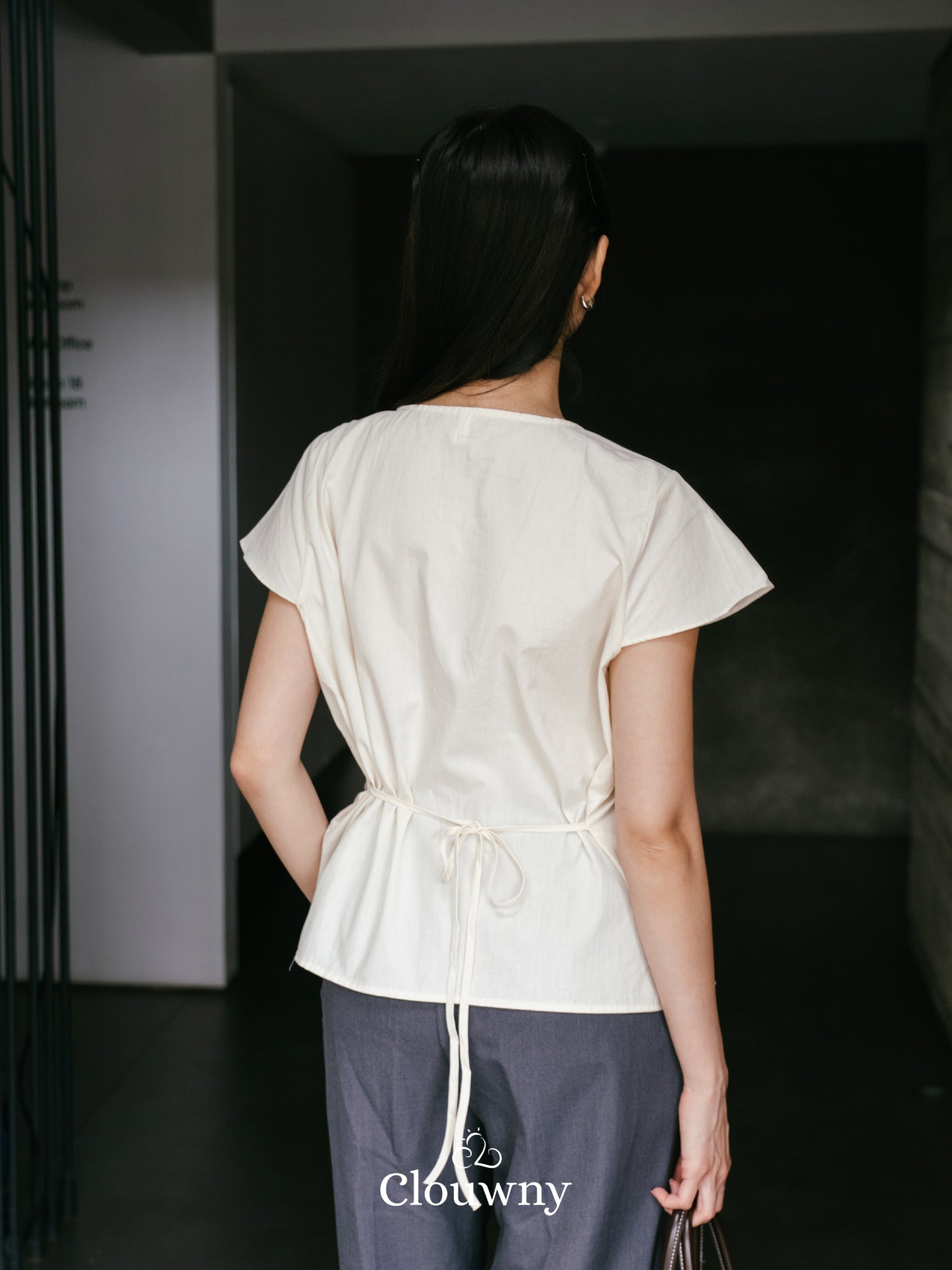 Abey Button Blouse - Cream