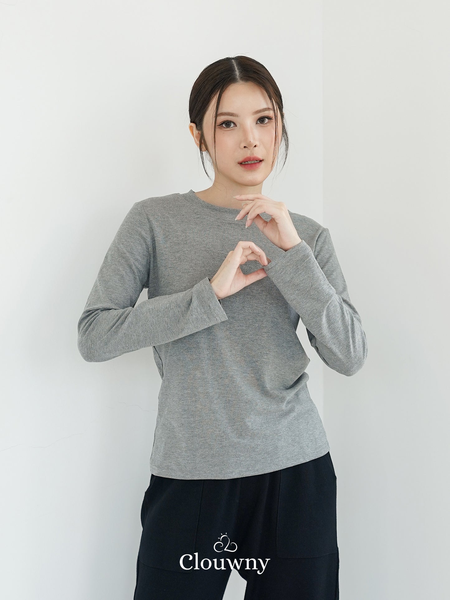 Summer Longsleeve Top - Grey