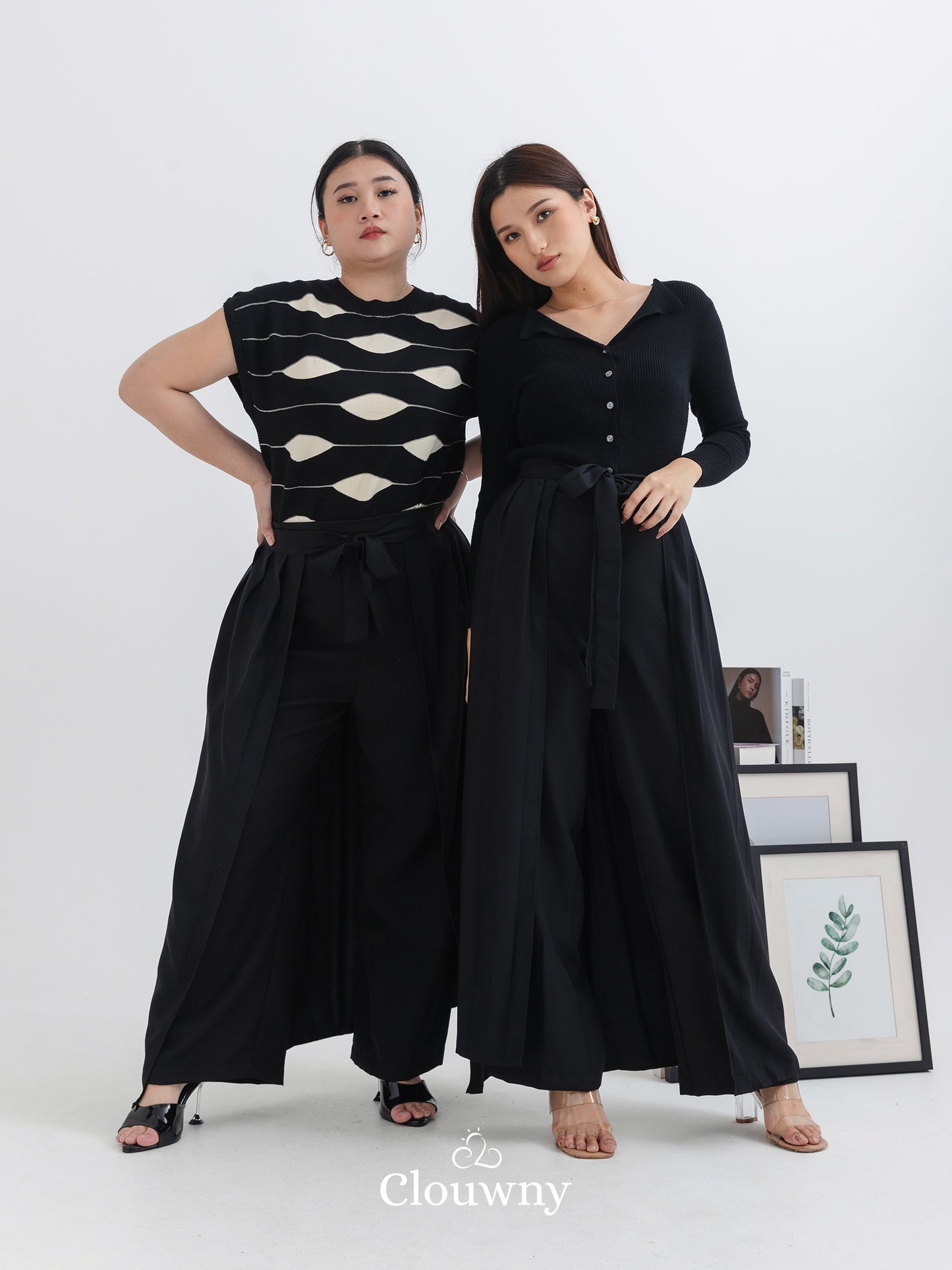 Nikola Layer Cullote Pants - Black