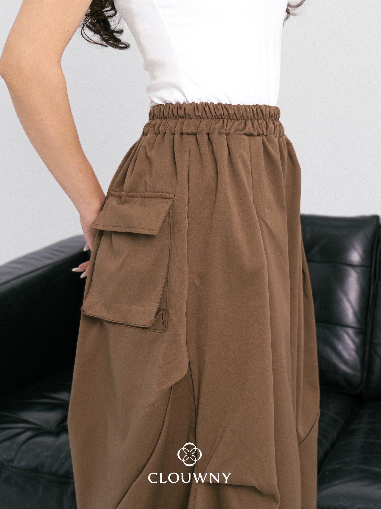 Wolka Pocket Cullotes Pants - Mocca