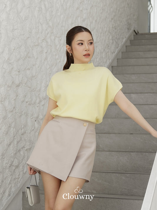 Liora Button Skort - Khaki