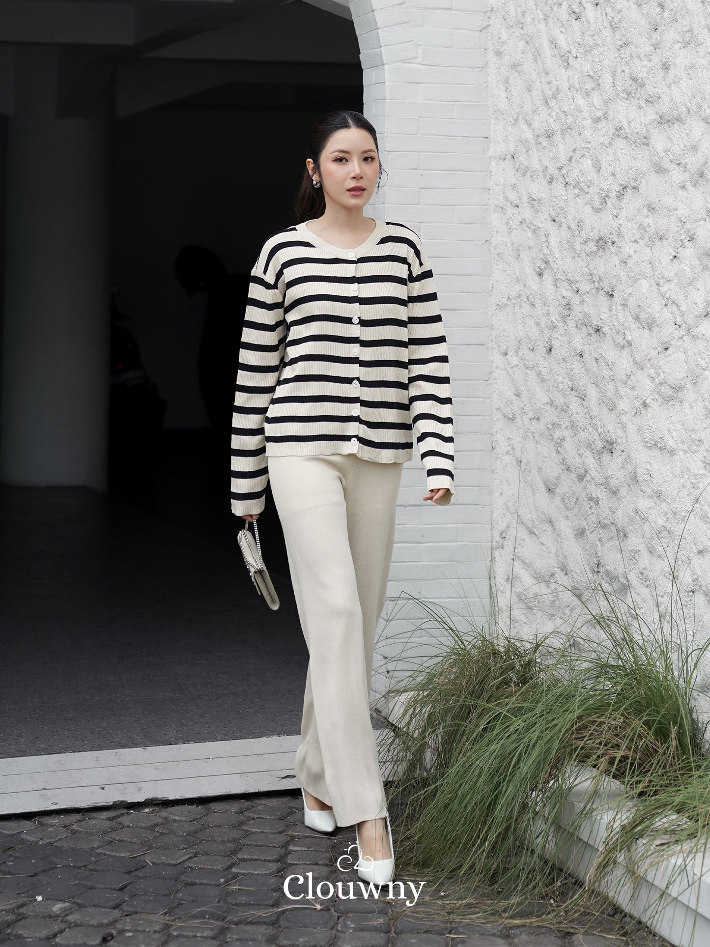 Stella Longsleeve Set - Cream