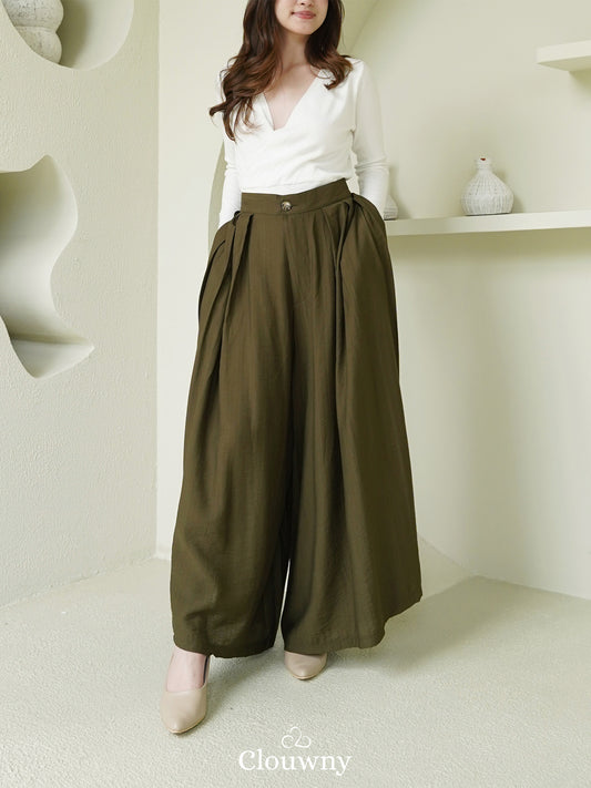 Yuni Cullotes Pants - Army