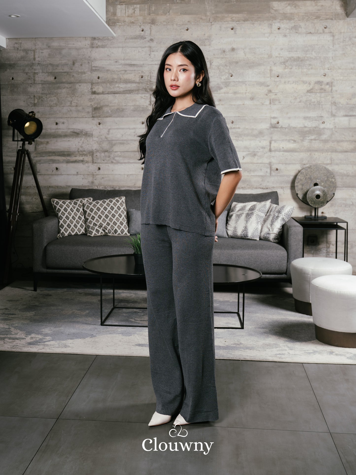 Lucia Knit Set - Grey