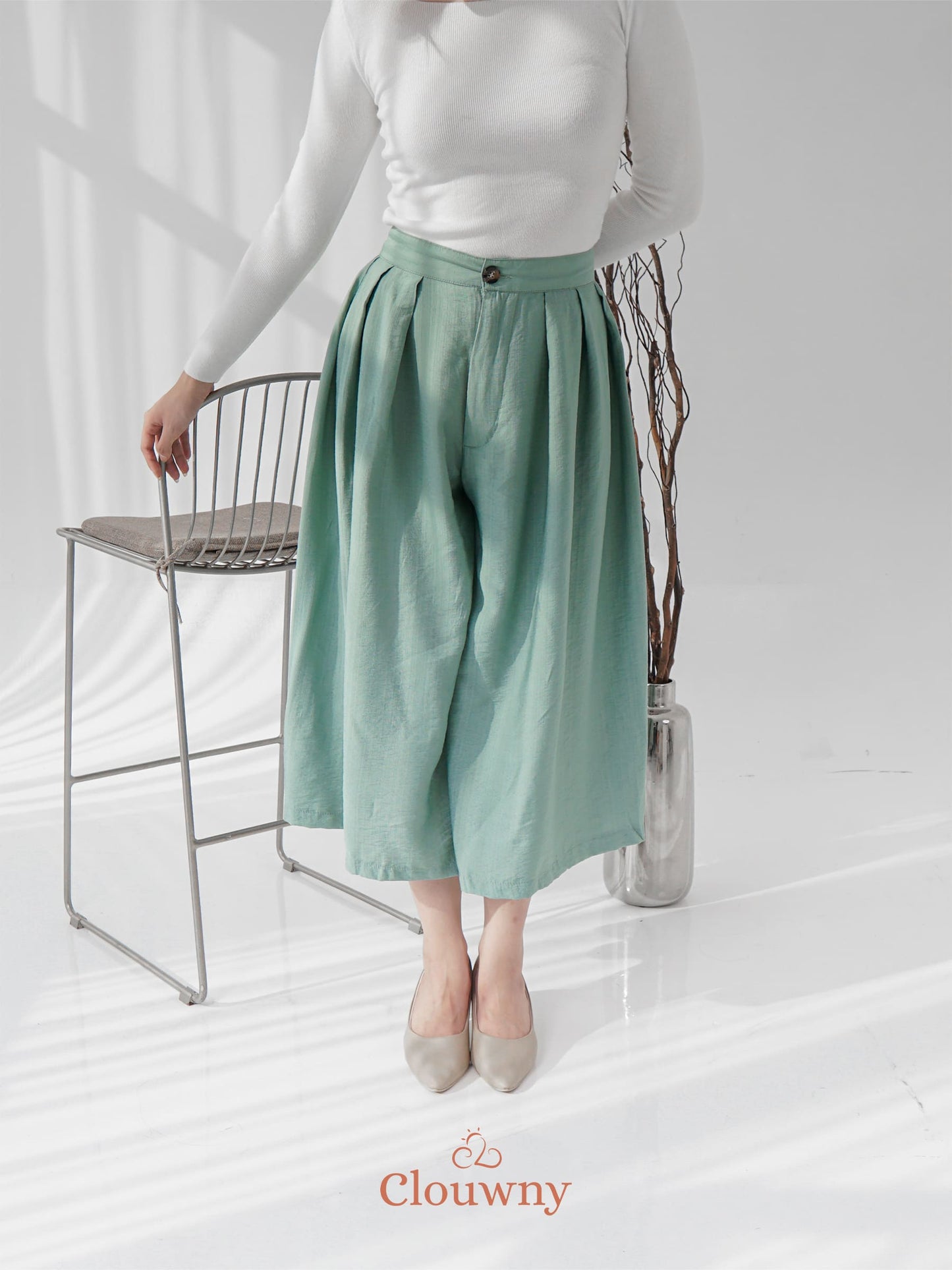 Jenna Cullotes Pants - Mint