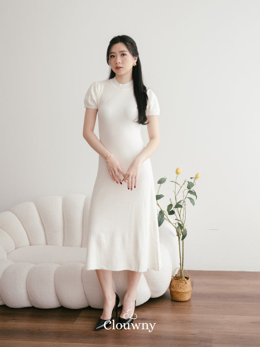 Rusty Knit Dress - Broken White