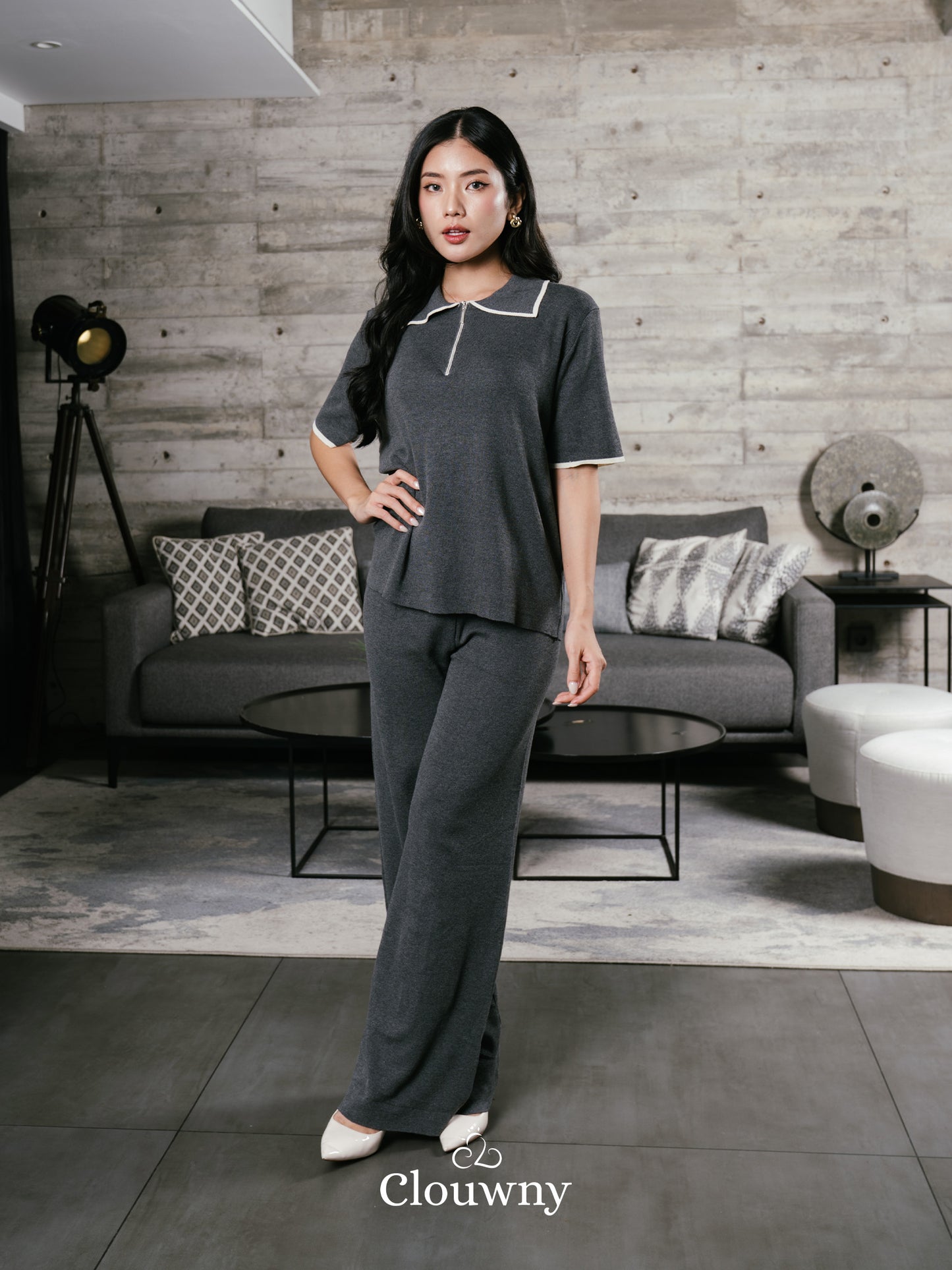 Lucia Knit Set - Grey