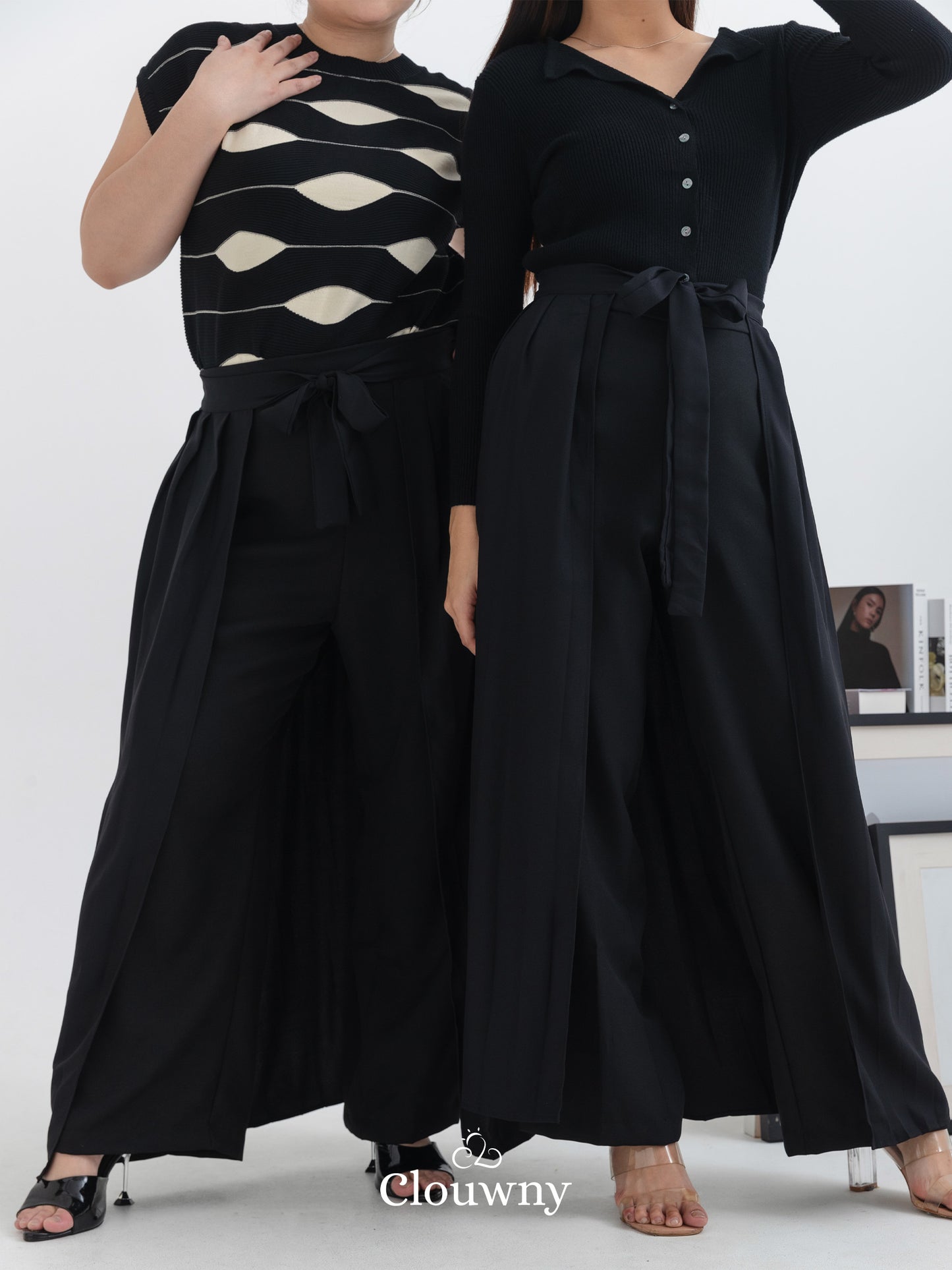 Nikola Layer Cullote Pants - Black