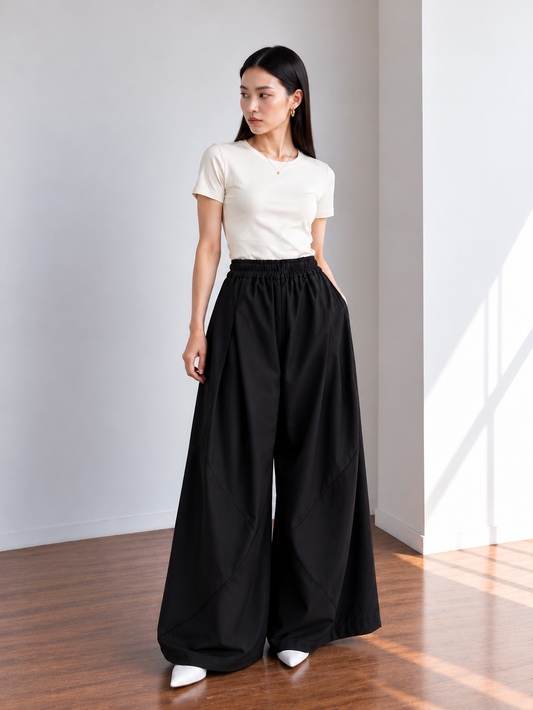 Maltis Cullotes Pocket Pants - Black