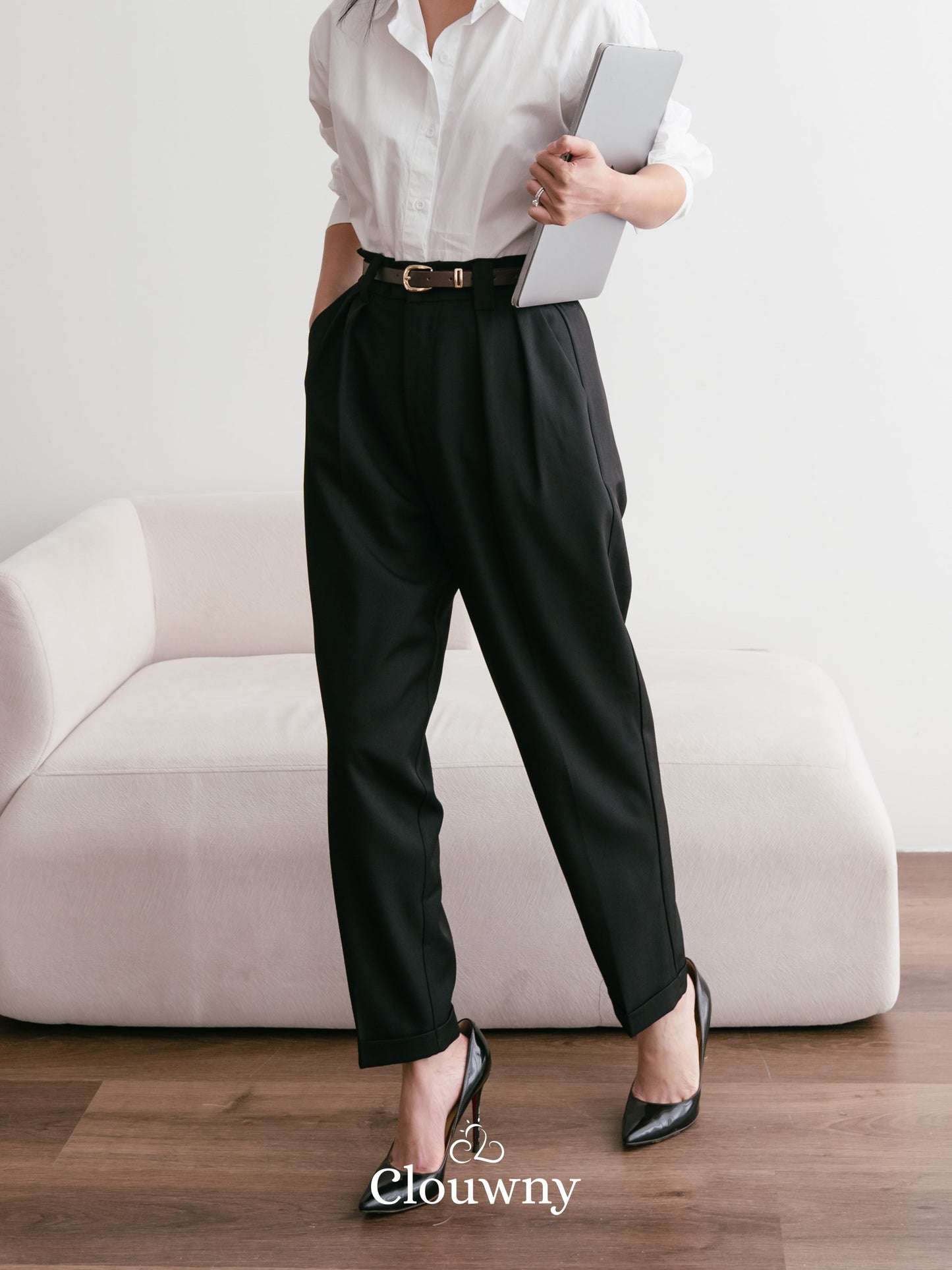 Shoren Office Pants - Black