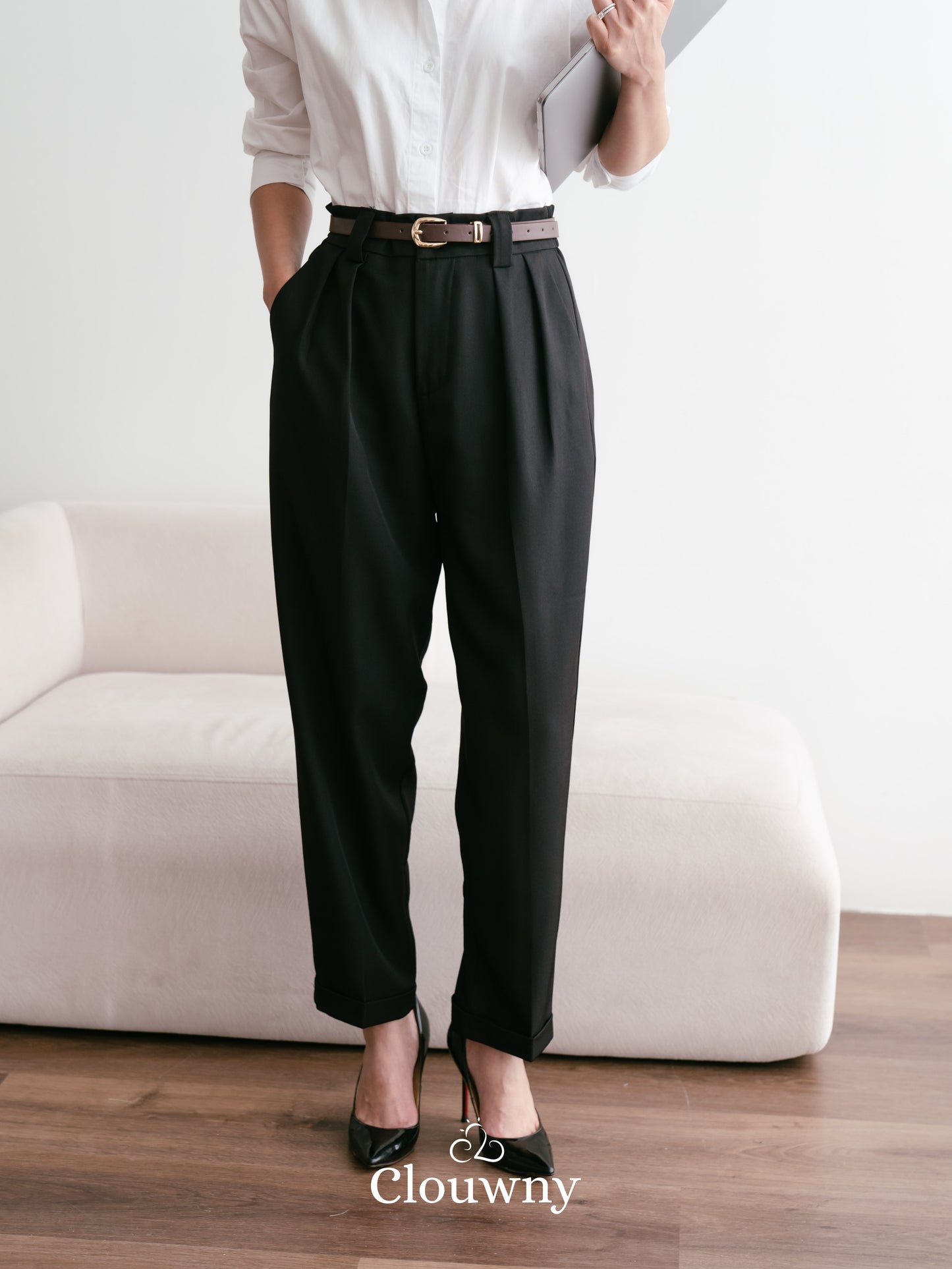 Shoren Office Pants - Black