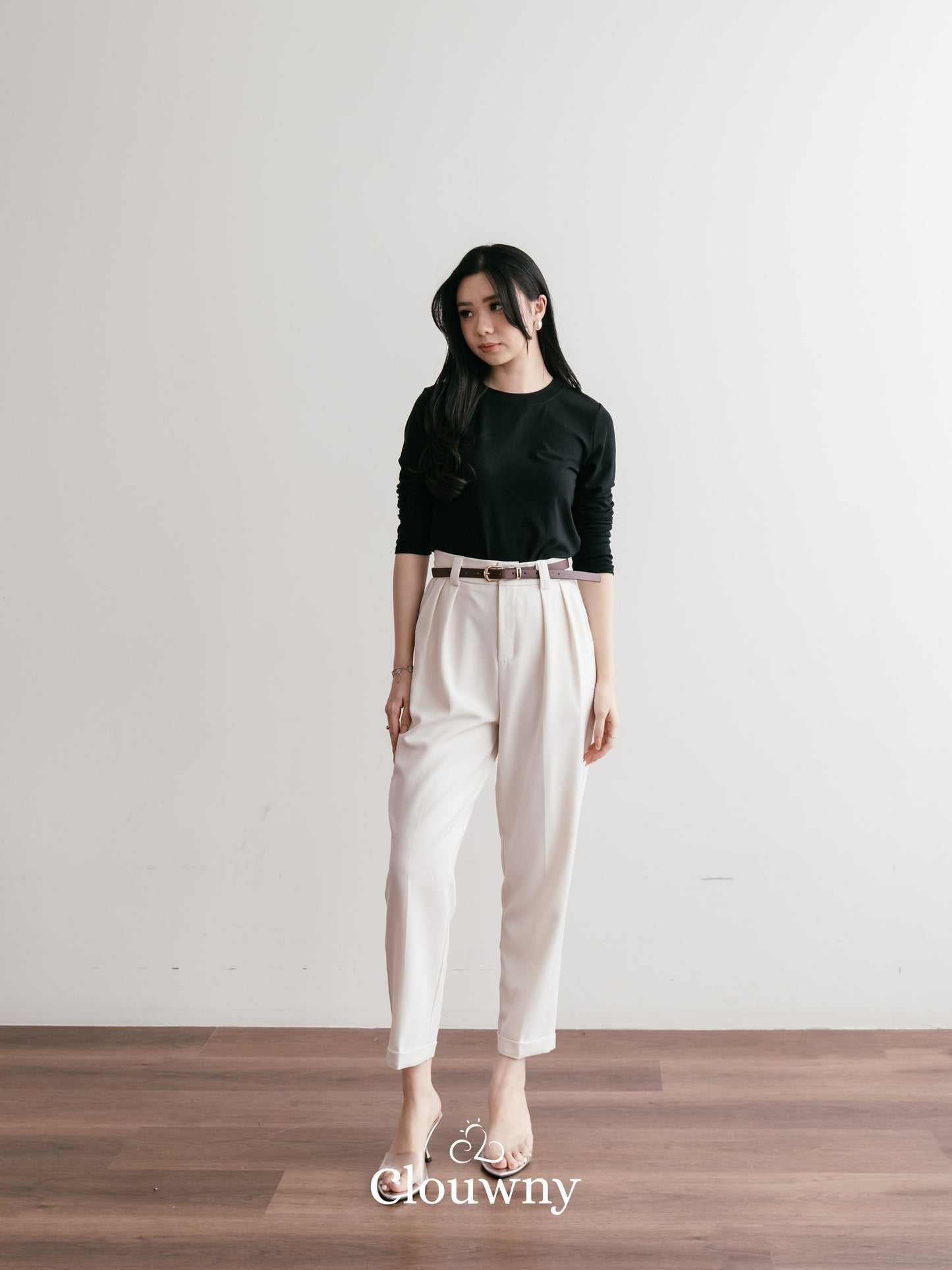 Shoren Office Pants - Broken White