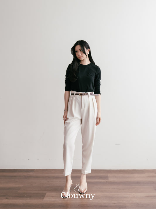 Shoren Office Pants - Broken White