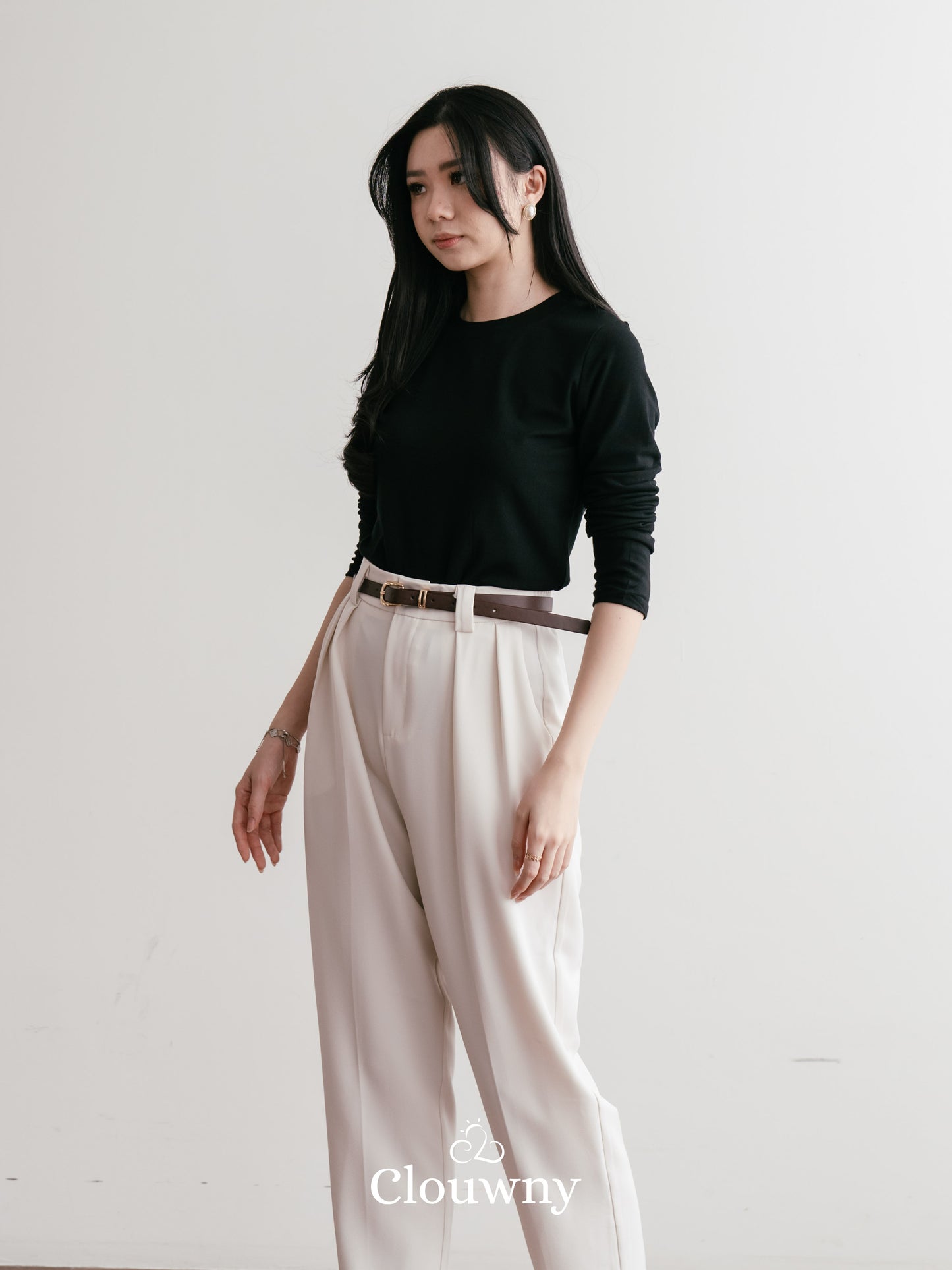 Shoren Office Pants - Broken White