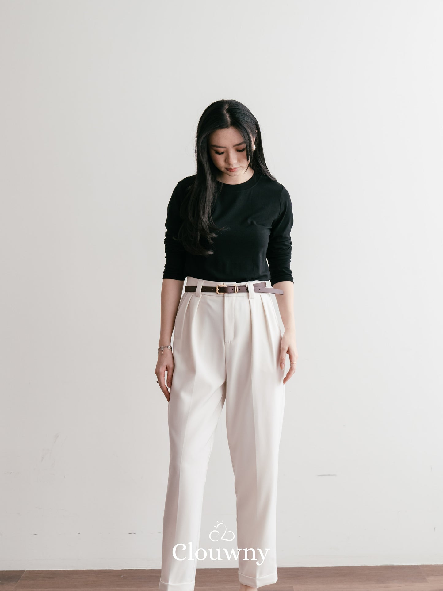 Shoren Office Pants - Broken White