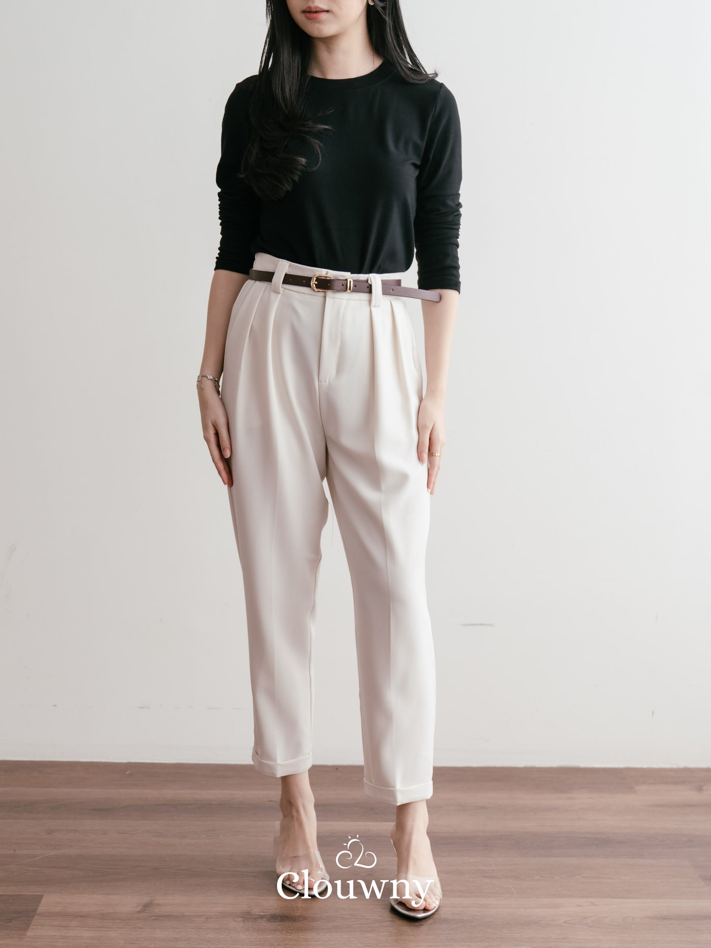 Shoren Office Pants - Broken White