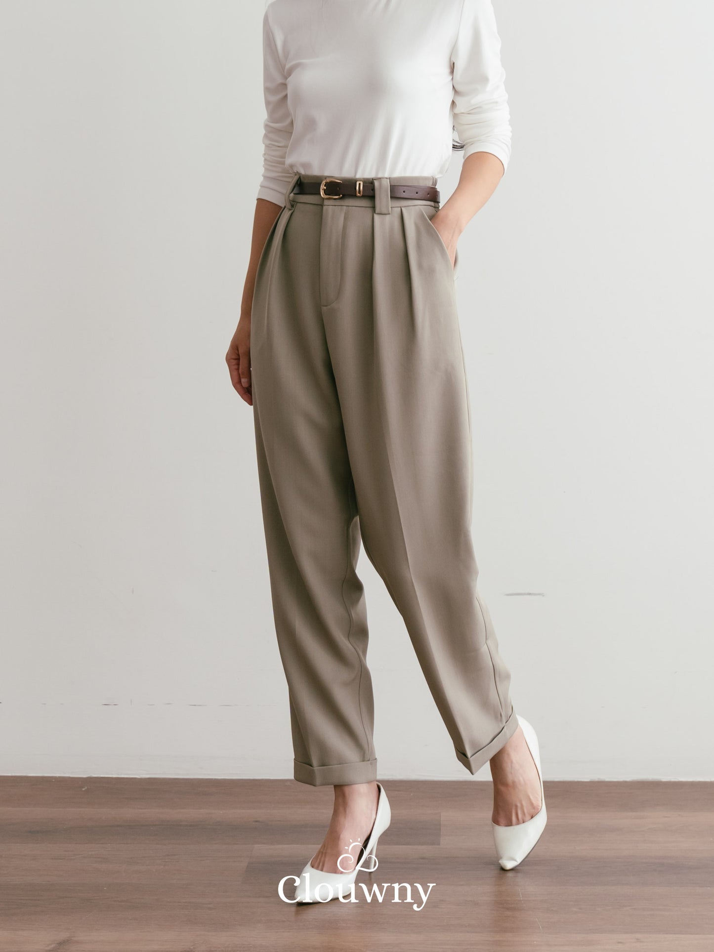 Shoren Office Pants - Khaki