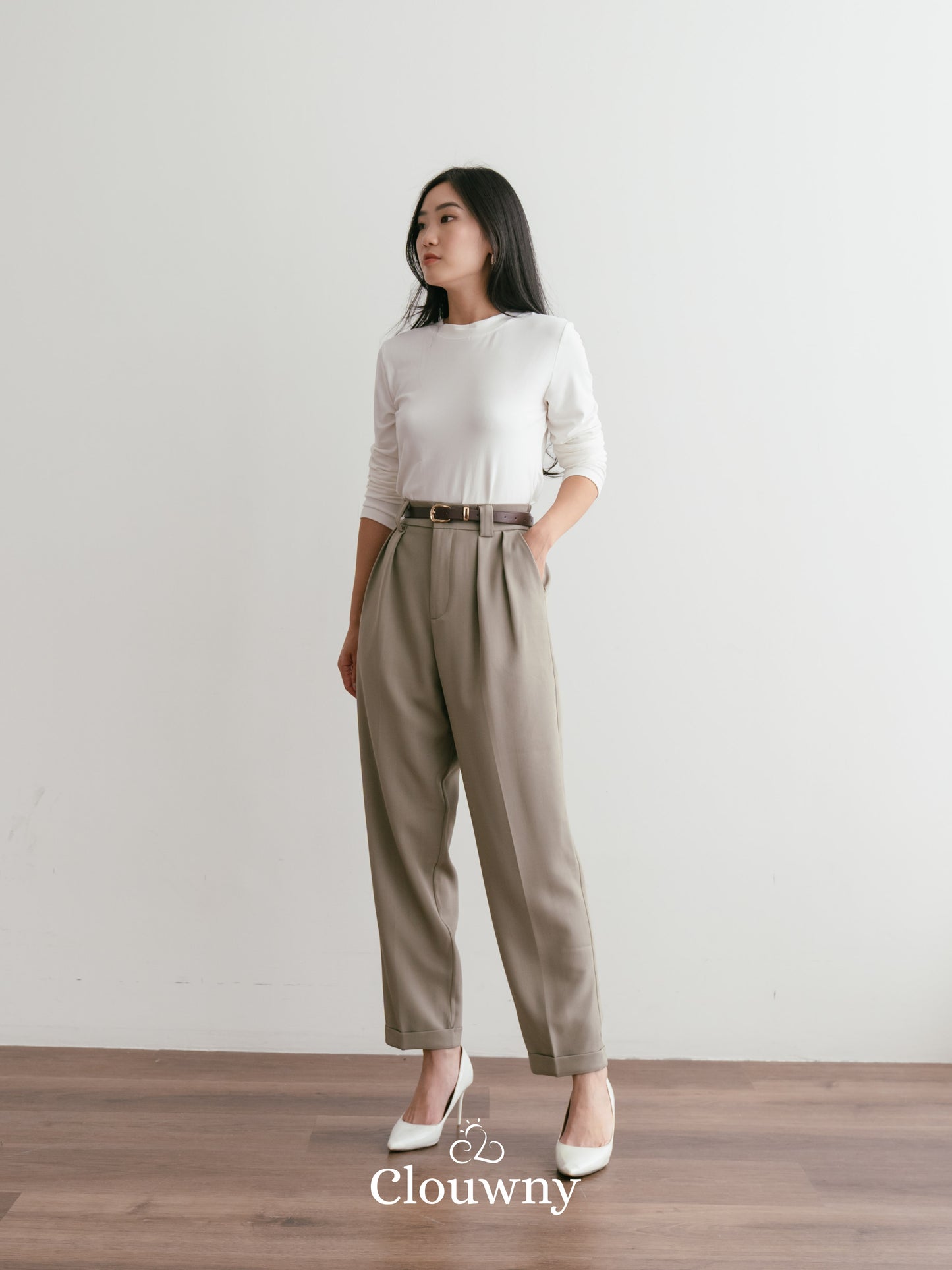 Shoren Office Pants - Khaki
