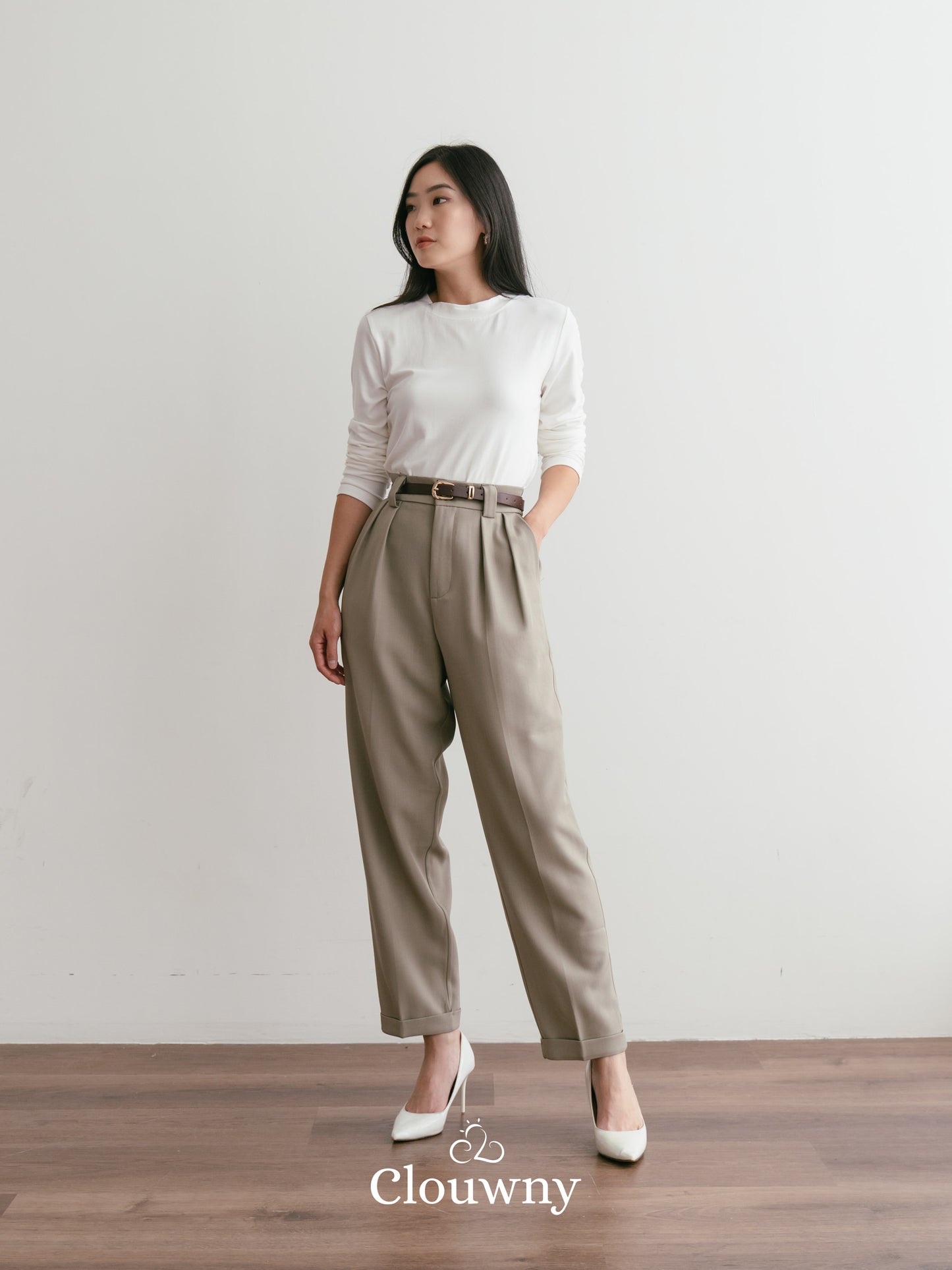 Shoren Office Pants - Khaki