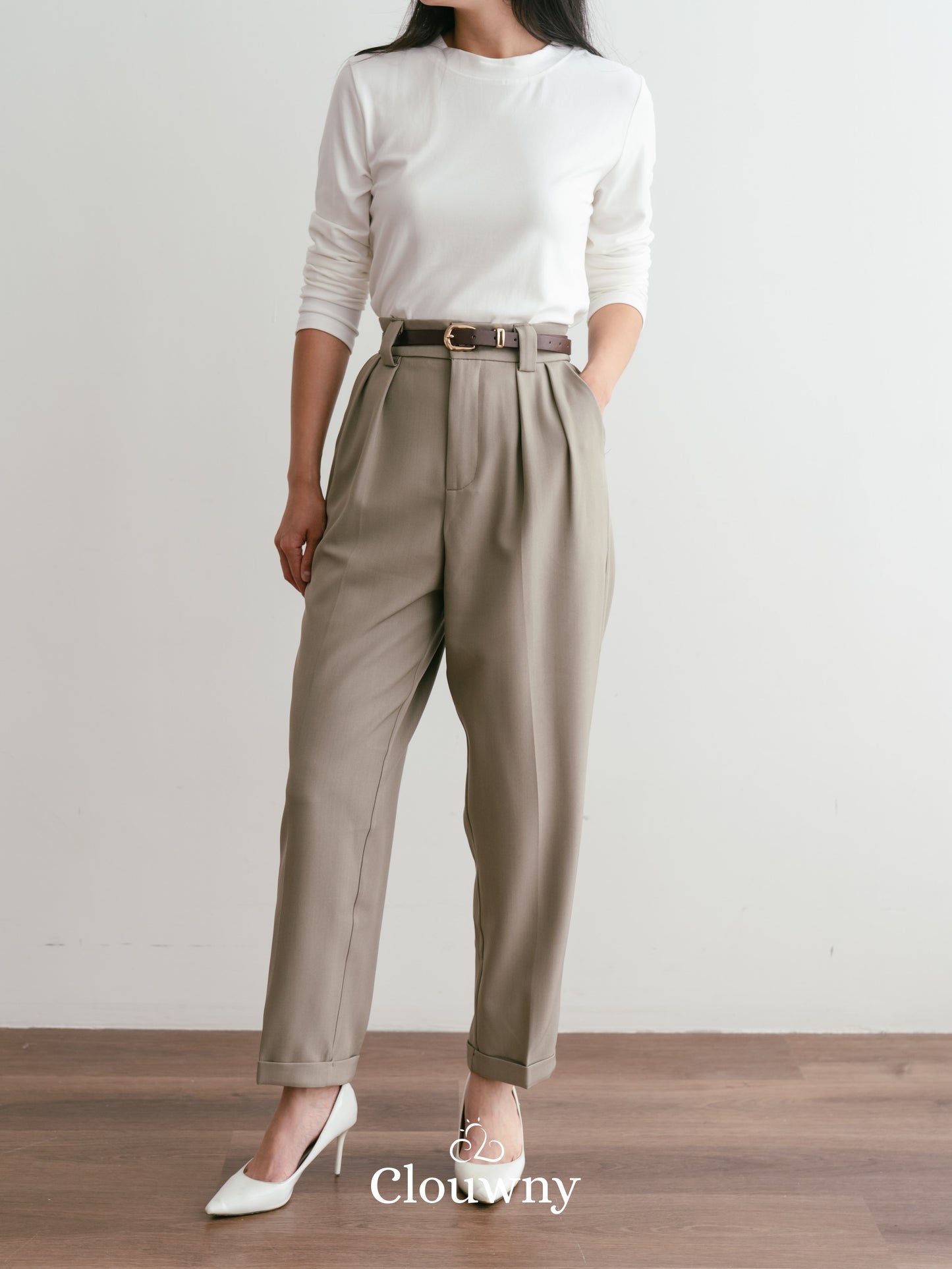 Shoren Office Pants - Khaki