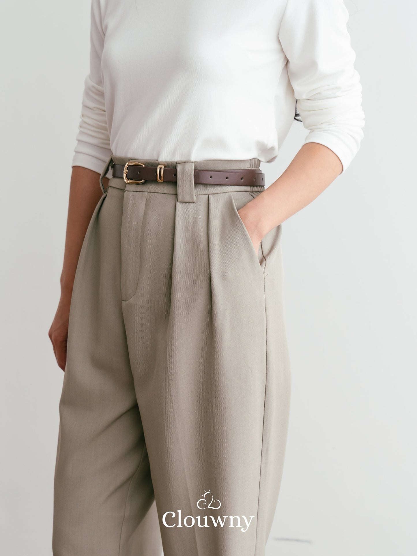 Shoren Office Pants - Khaki