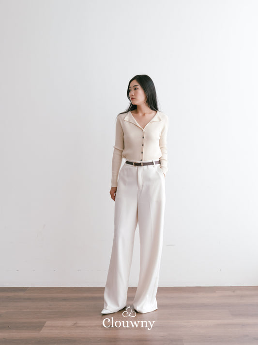 Posh Cullote Pants - Broken White