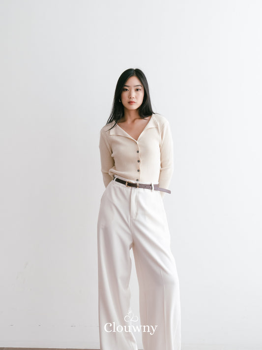 Posh Cullote Pants - Broken White