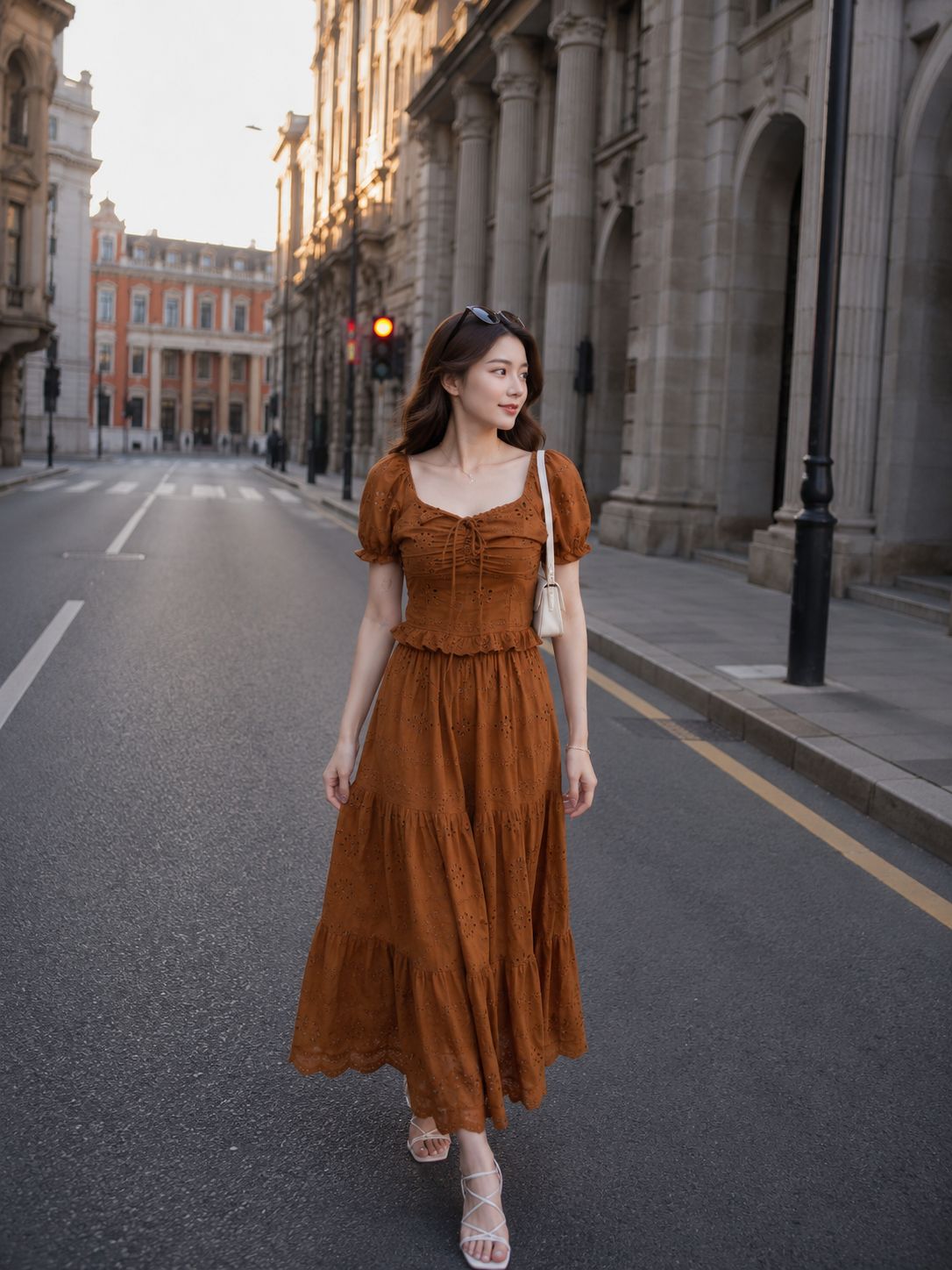 Miranda Lace Set - Caramel
