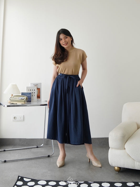 Emilia Cullote Pants - Navy