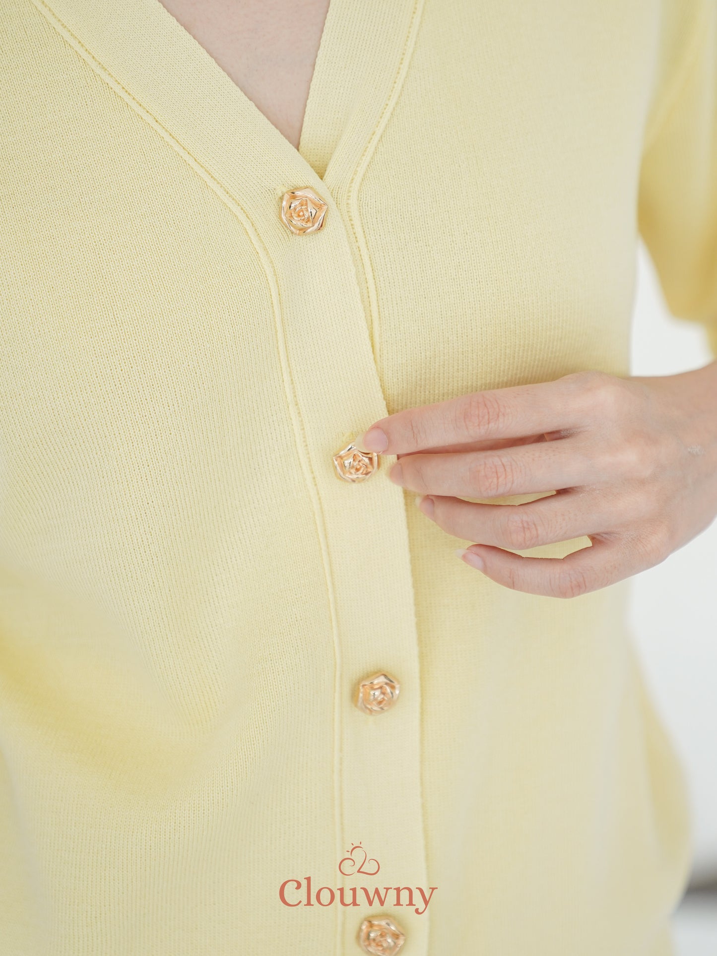 Giana Button Set - Yellow