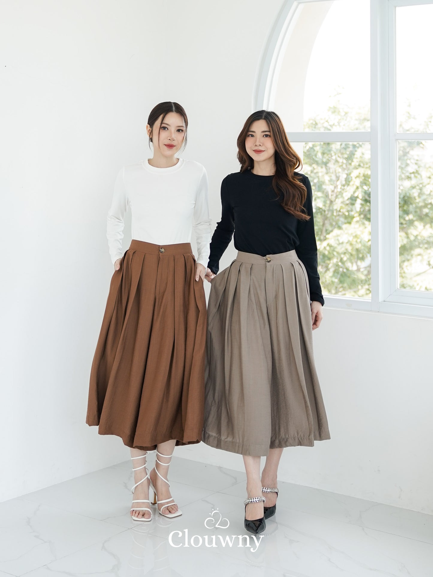 Jenna Cullote Pants - Walnut