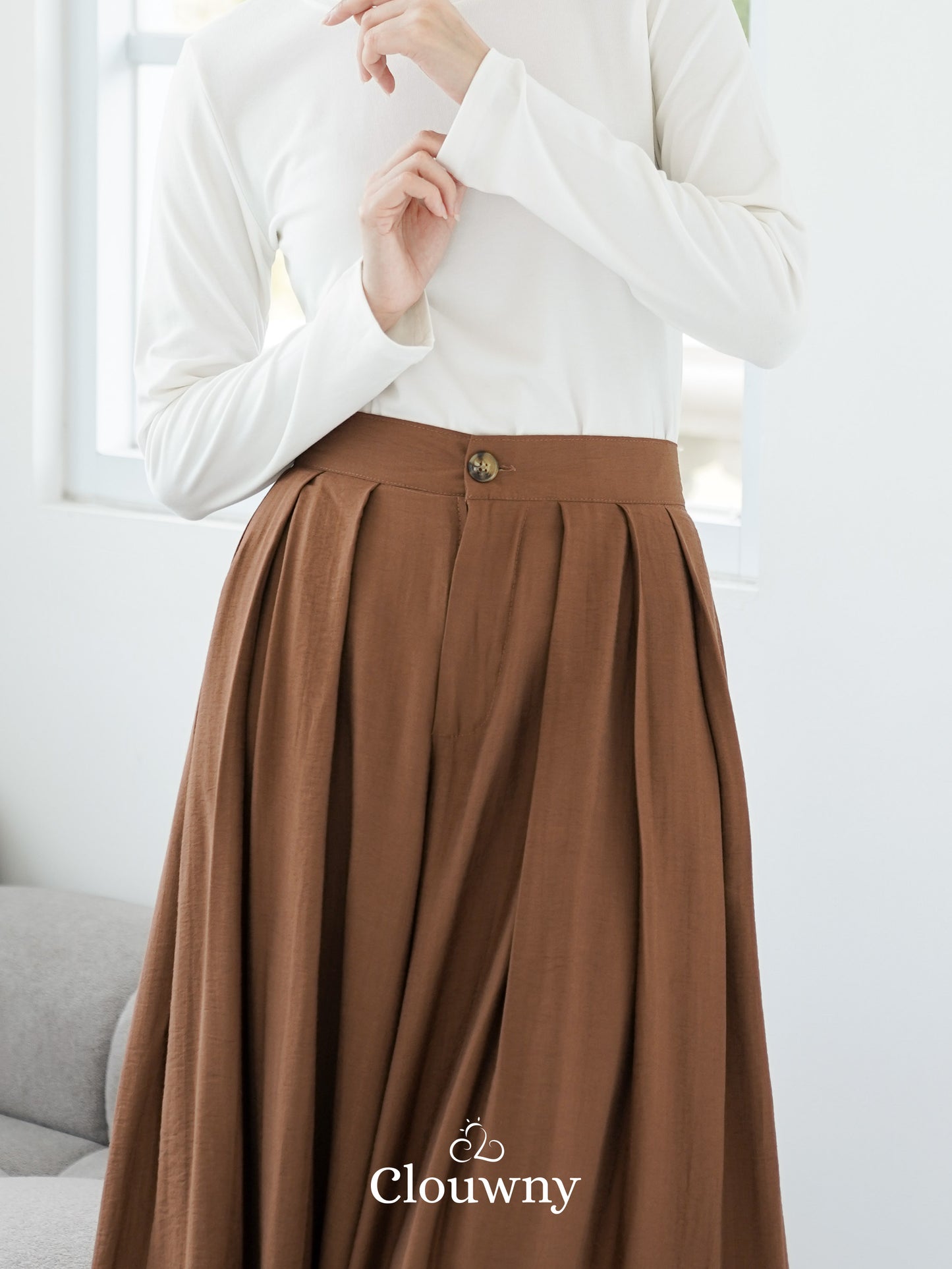 Jenna Cullote Pants - Walnut