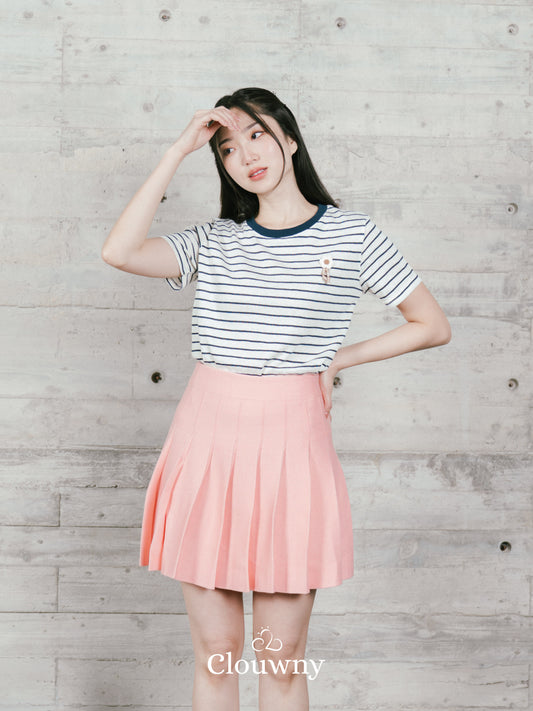 Magnolia Stripes Tshirt - Navy