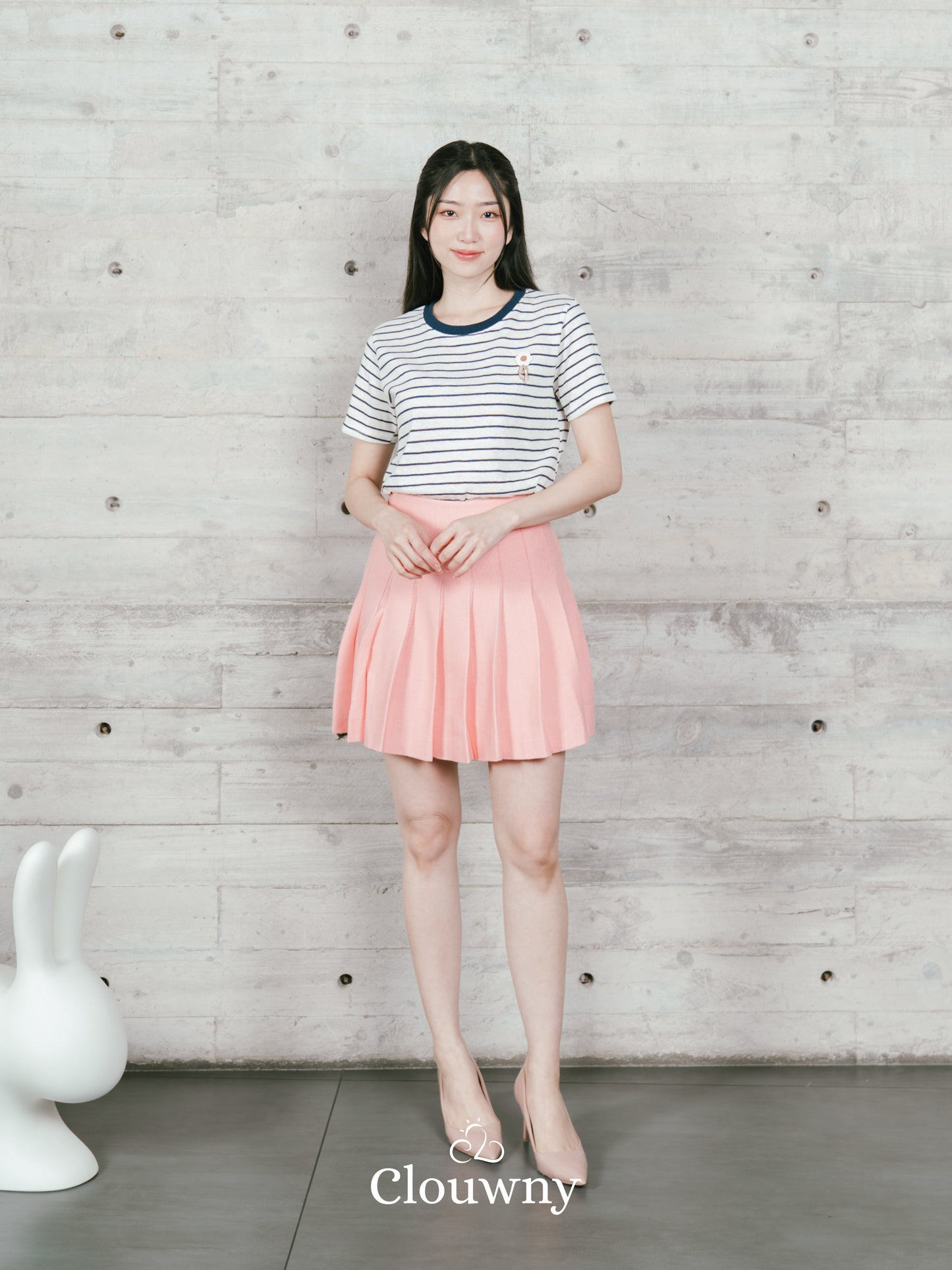 Magnolia Stripes Tshirt - Navy