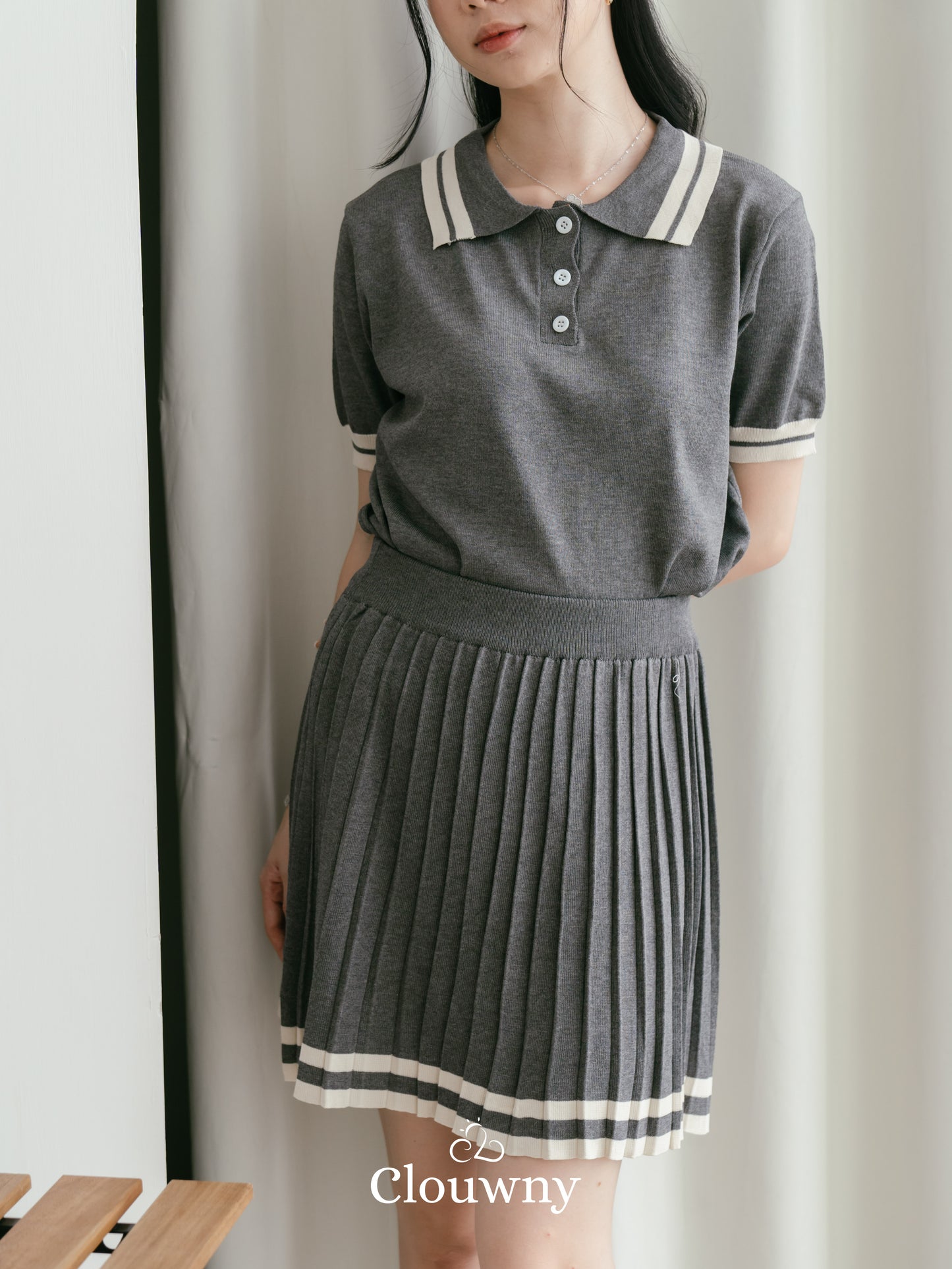 Pluto Knit Set - Grey