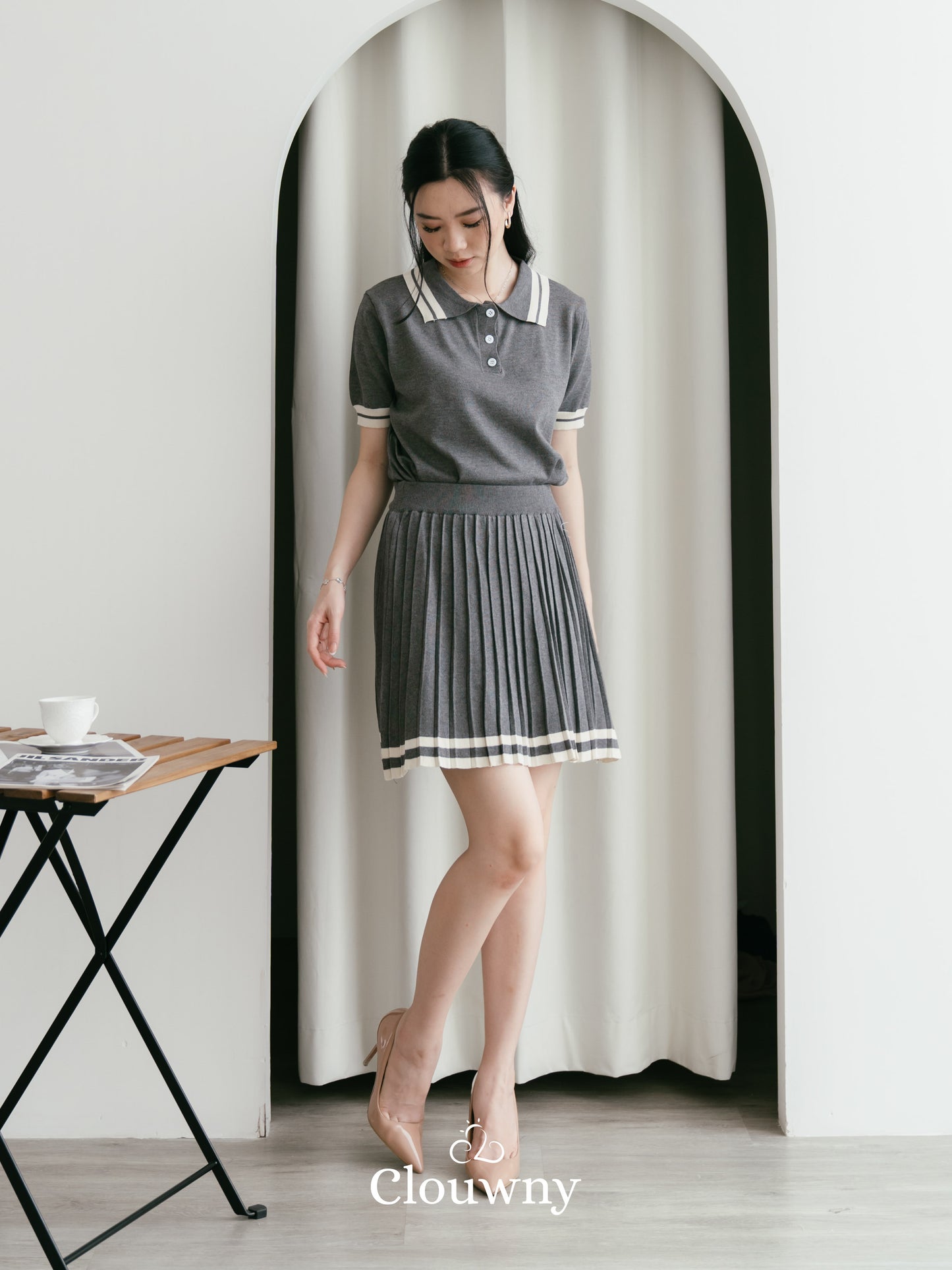 Pluto Knit Set - Grey