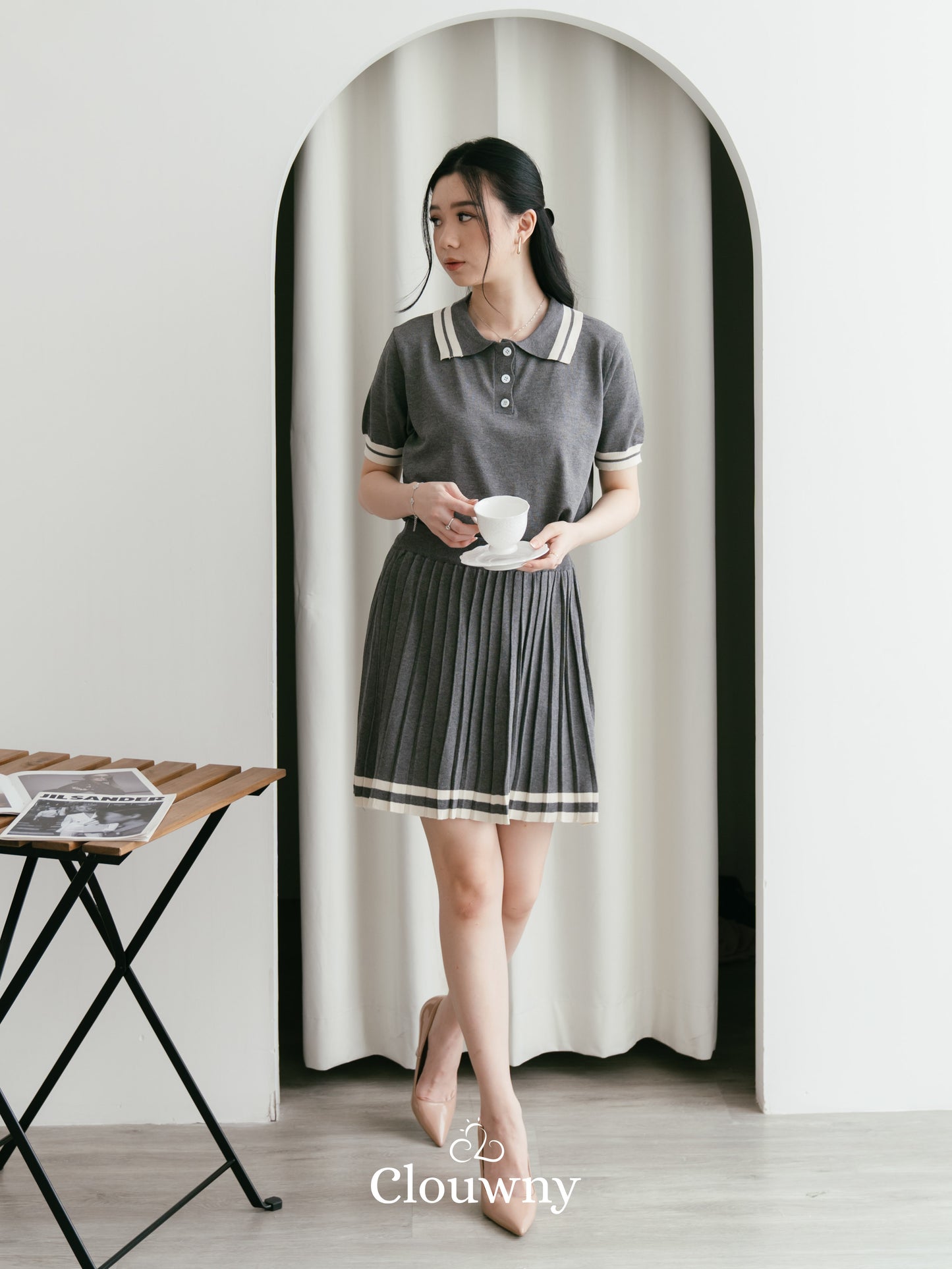 Pluto Knit Set - Grey