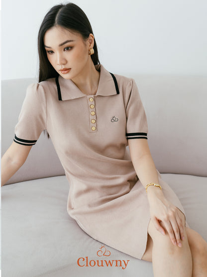 Anora Knit Dress - Khaki