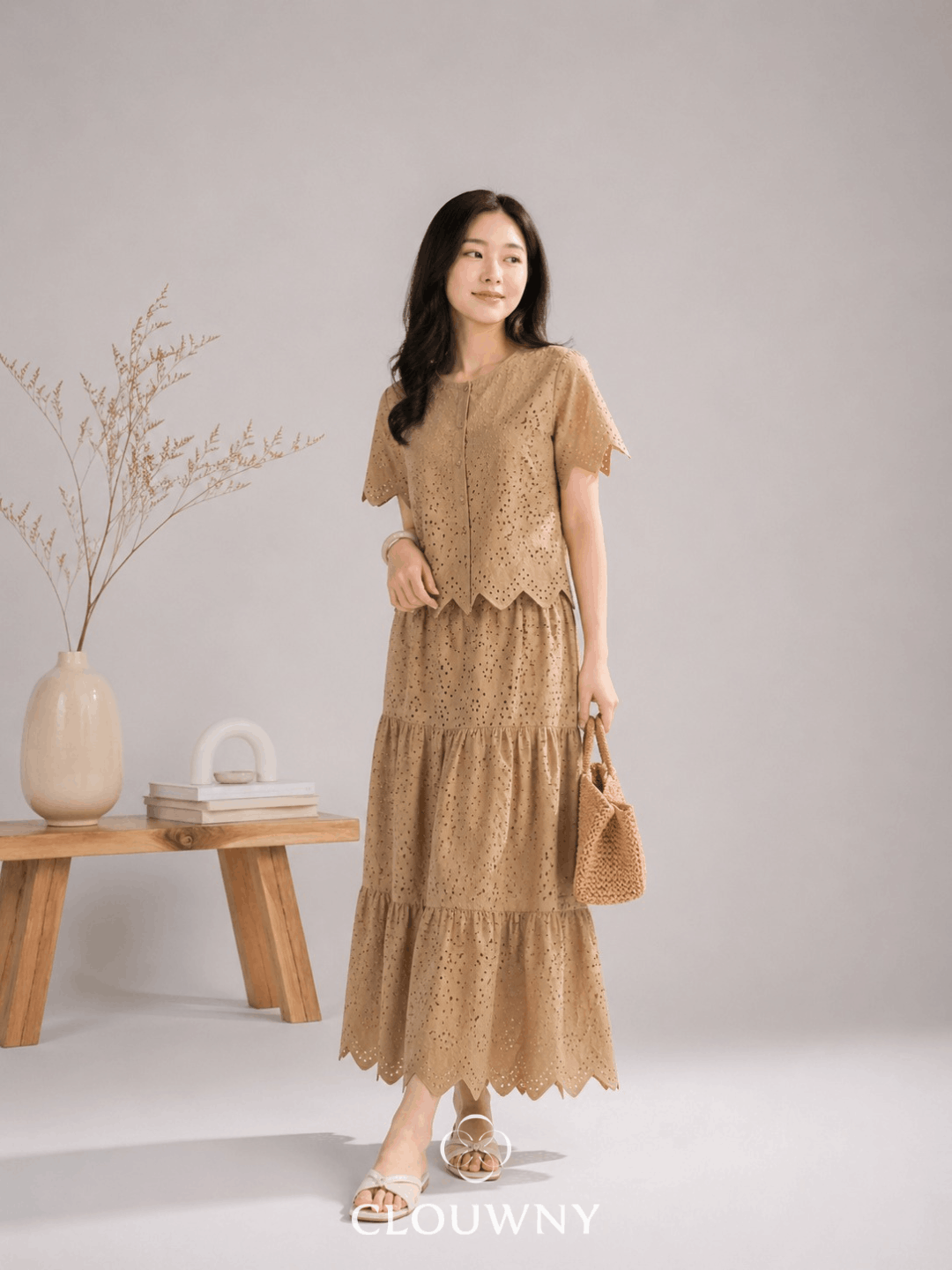 Seoul Lace Set - Caramel