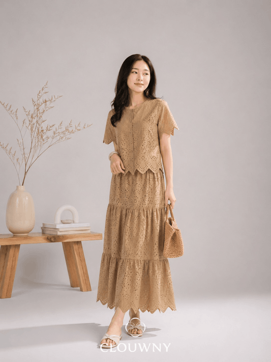 Seoul Lace Set - Caramel