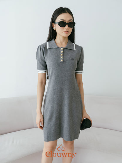 Anora Knit Dress - Grey