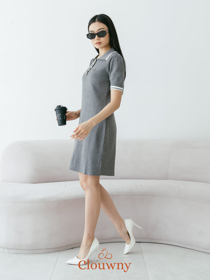 Anora Knit Dress - Grey