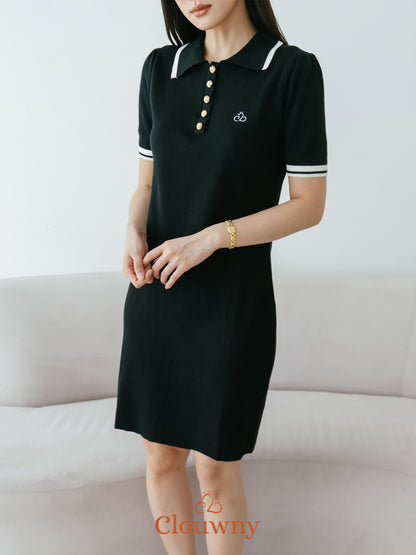 Anora Knit Dress - Black