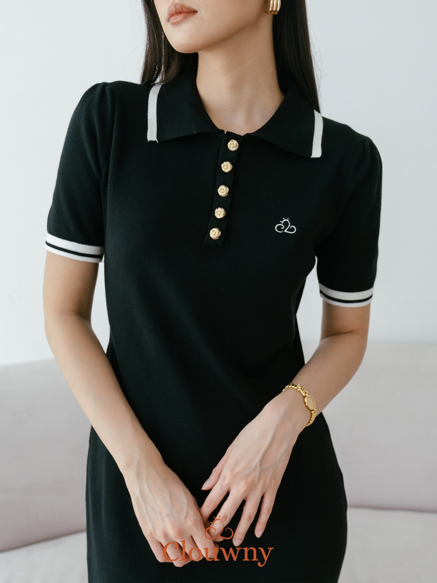 Anora Knit Dress - Black